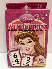 Disney Princess Addition Learning Cards For Kids 36 Colorful Flash Cards Free Sh