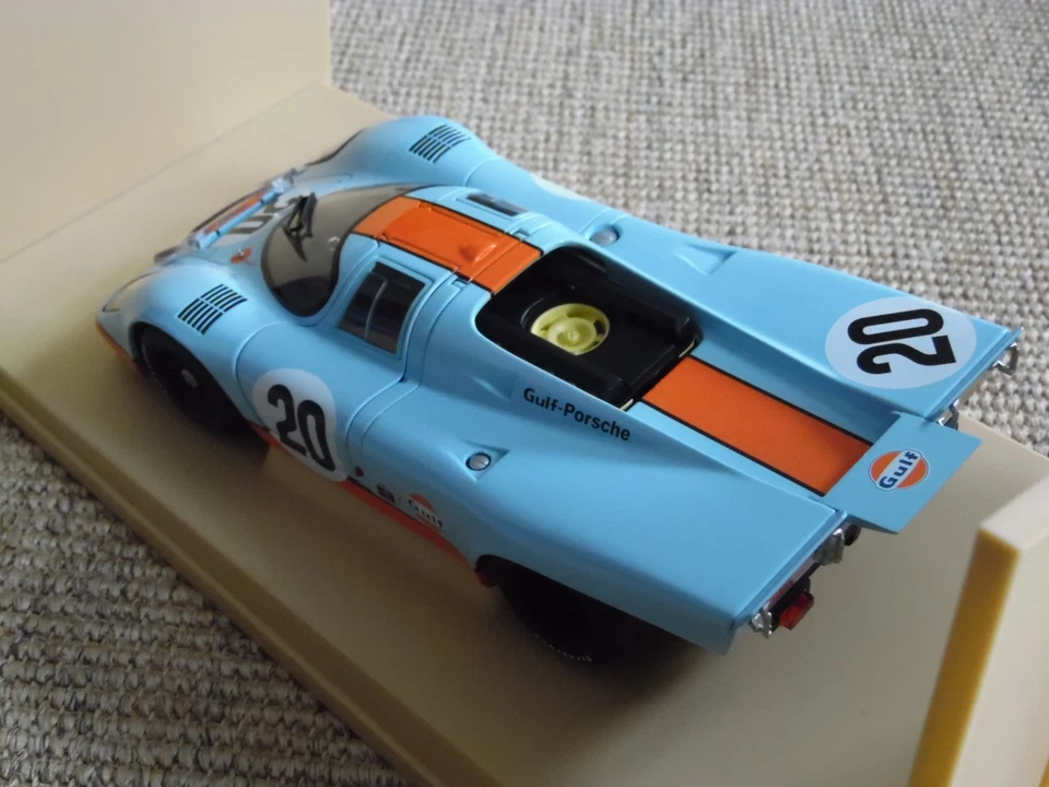 Porsche 917 #20 - Steve McQueen - 1:18 - Autoart - 24h Le Mans - film golfo - Immagine 3 di 4