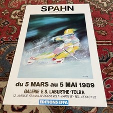 Victor SPAHN Affiche Exposition GALERIE E.S. LABURTHE-TOLRA PARIS 1989 RARE !