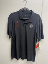 Nike Dri-FIT Indiana Fever Mens L Black Polo Shirt WNBA Basketball Team NWT