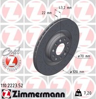 2X Bremsscheibe Sport Z Zimmermann 110.2223.52 FüR Alfa Giulia Stelvio 952ABA25B