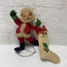 VTG Annalee Santa Claus Christmas Doll 1963 Made in USA *Read AS IS
