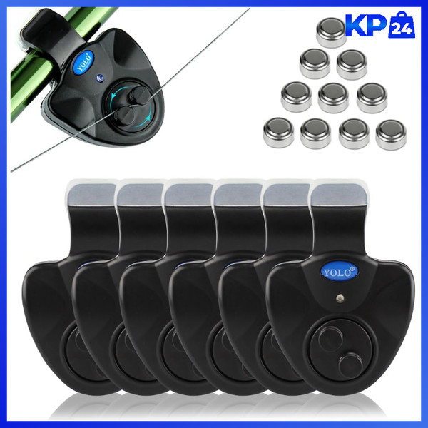 Angel Bissanzeiger Elektronisch 3/4/6 Pcs Led Leuchtanzeiger Vibration FüR Rute-image