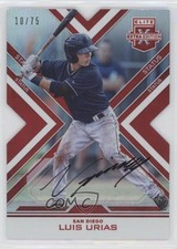 2016 Panini Elite Extra Edition Status Red Die-Cut 10/75 Luis Urias #82 Auto 9gj