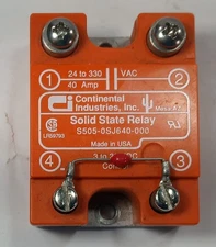 1 USED CONTINENTAL INDUSTRIES S505-0SJ640-000 SOLID STATE RELAY **MAKE OFFER**