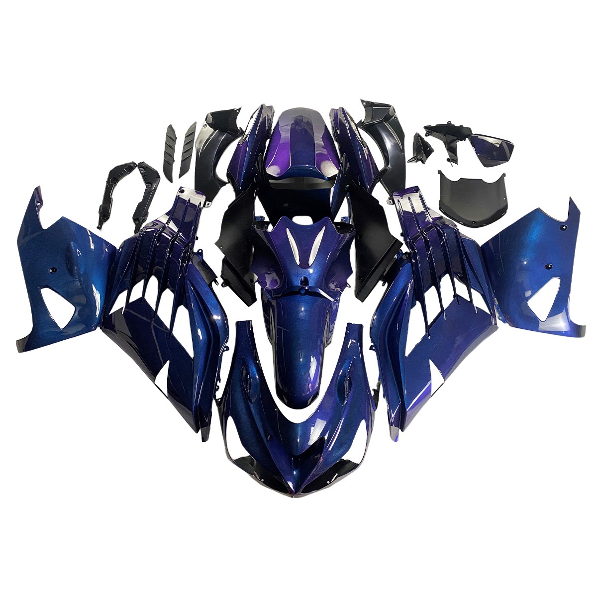 Blue Purple Fairing Kit for 2012-2021 Kawasaki Ninja ZX14R Injection Bodywork
