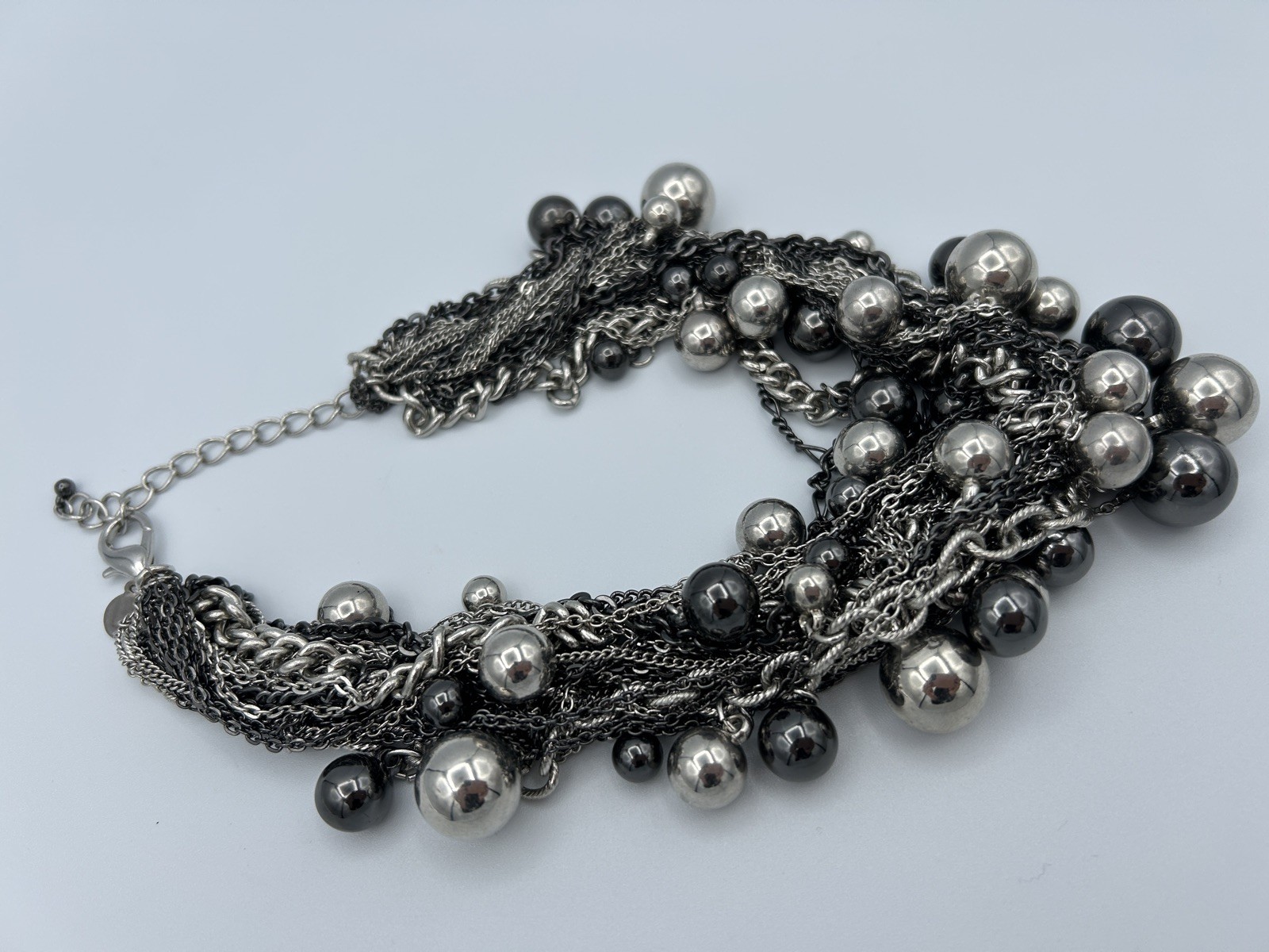 Express Chunky Multi Strand Statement Necklace Wi… - image 6