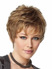 Gabor UPPER CUT Wig GL18-23 Toasted Pecan Color Average Size Hairuwear Ear Tabs
