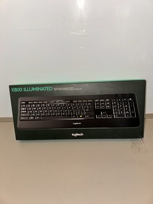 NEW Logitech K800 Wireless Illuminated Keyboard Rechargeable 920-002359