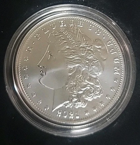 2021-O Uncirculated New Orleans $1 Morgan Silver Dollar with COA