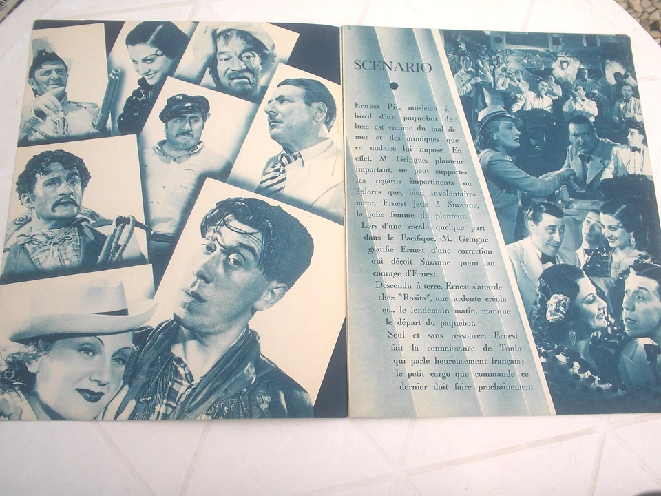 sigma cinéma scenario 1938 , ERNEST LE REBELLE avec fernandel - Photo 4/4