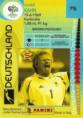 2006 Panini World Cup Germany '06 - Germany (75 - 85) Deutschland