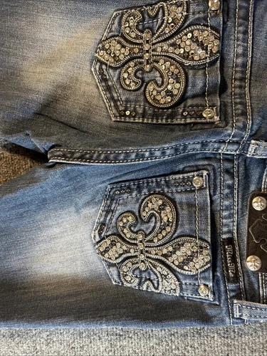 Pantalones de mezclilla Miss Me para niñas talla 12 azul bota - Imagen 8 de 8