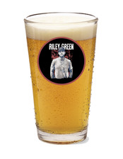 Riley Green - 16oz Pint Beer Glass Handmade Country Rock Barware Liquor Drink 22