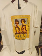 vintage star wars t shirt 2015 large mens Leia, Han, Luke and chewbacca