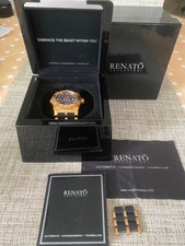 Renato Cyclops ETA 2824-2 Swiss Automatic Skeleton Watch 92/100 Box Papers