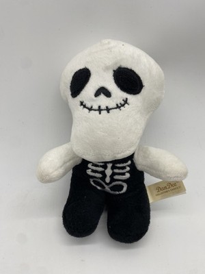 DanDee Halloween Plush Skeleton W/Big Eyes  Skull & Bones 7  Dan Dee