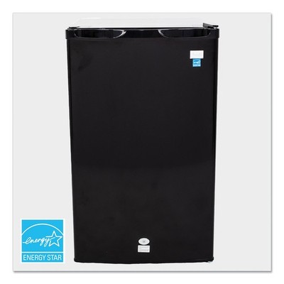 Avanti 4.4 CF Auto-Defrost Refrigerator, 19 1/2w x 22d x 33h, Black