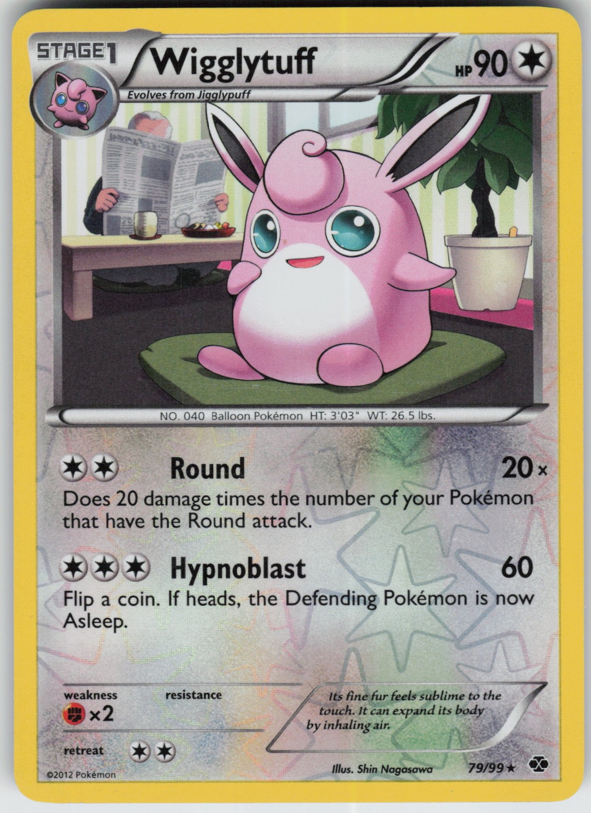 Wigglytuff 79/99 Rare NM Reverse Holo - Next Destinies