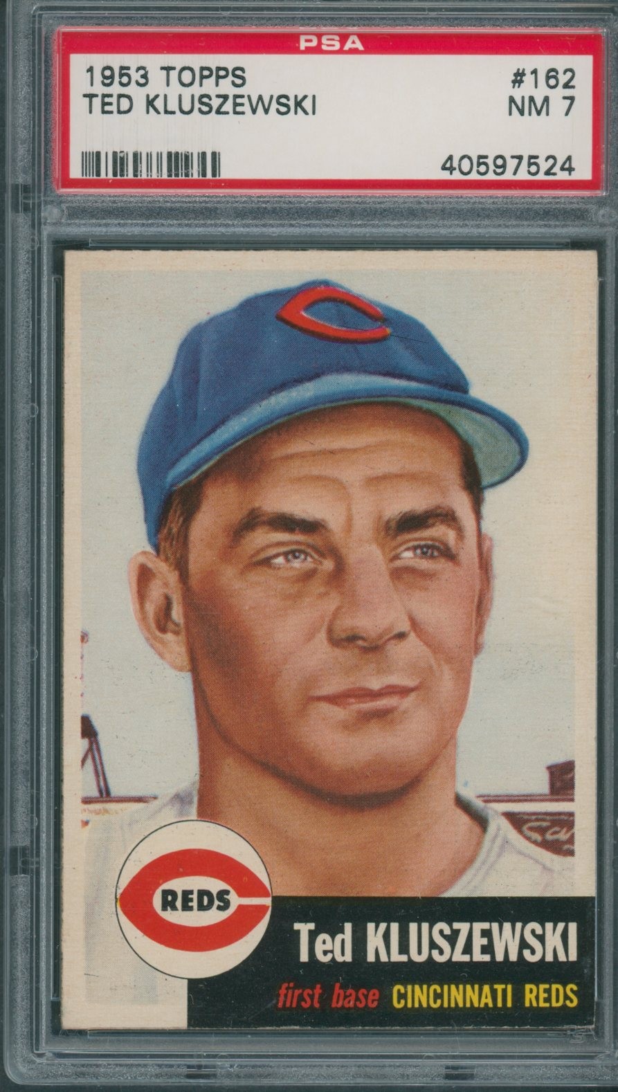 1953 Topps #162 Ted Kluszewski PSA NM 7 *7524