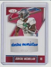 2026 SAGE Dontae McMillan Rookie Auto Autograph Ravens RED Card SP !!!