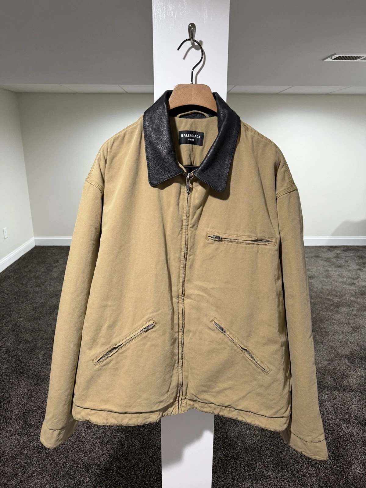 Balenciaga — Balenciaga FW21 Demna Canvas Oversized Worker Jacket