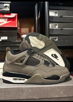 Jordan Air Jordan 4 Gray/Black/White Men s Mid Top Lace Up Basketball Sneakers