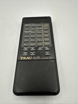 Original Genuine Teac RC-452 RC-452-RB TRC452 RC452 Remote Control Unit OEM