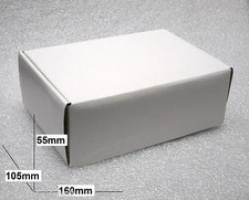 5 pezzi - Scatole in cartone colore Bianco dimensioni 160 x 105 x 55mm