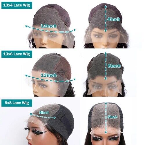 Wasserwelle Lace Front Perücke 4x4 5x5 Lace Closure Wig 13x4 13x6 HD Lace Frontal - Bild 7 von 20