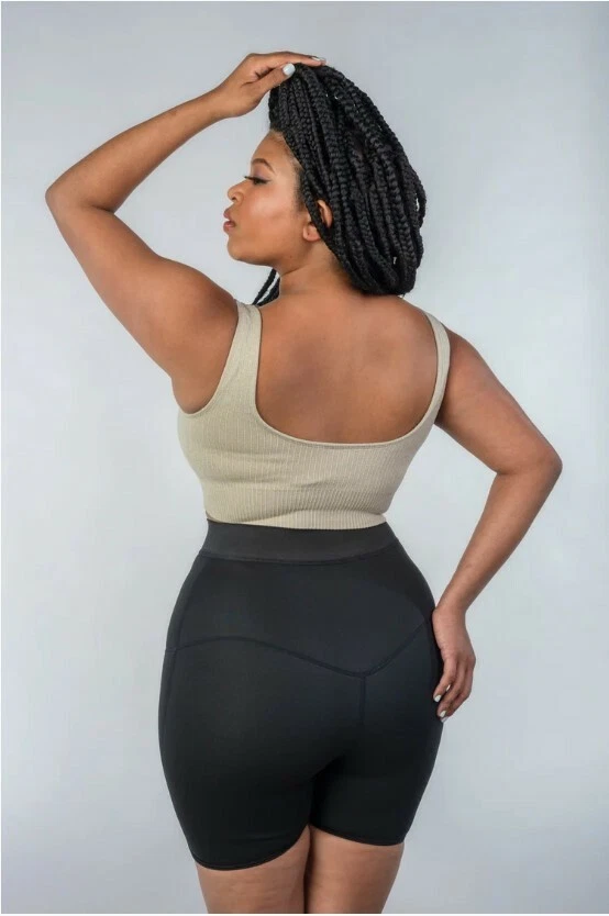 Pantalones cortos de sauna para sudor Pantalones modeladores corporales para mujeres Pérdida de peso Adelgazamiento Entrenamiento Foto 4 de 4