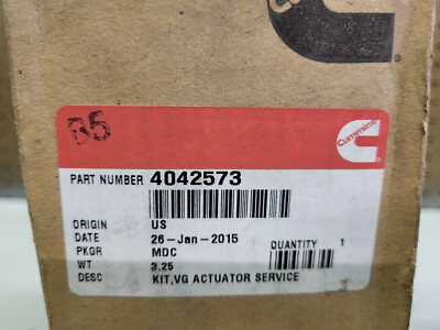 ISX, ISM, M11 & QSM VG Actuator Service Kit Cummins 4042573