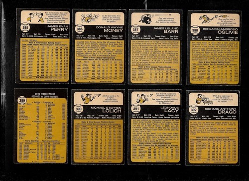1973 OPC 73 O PEE CHEE MLB BASEBALL CARD ERROR & VARIATION 265-396 SEE LIST - Picture 239 of 249