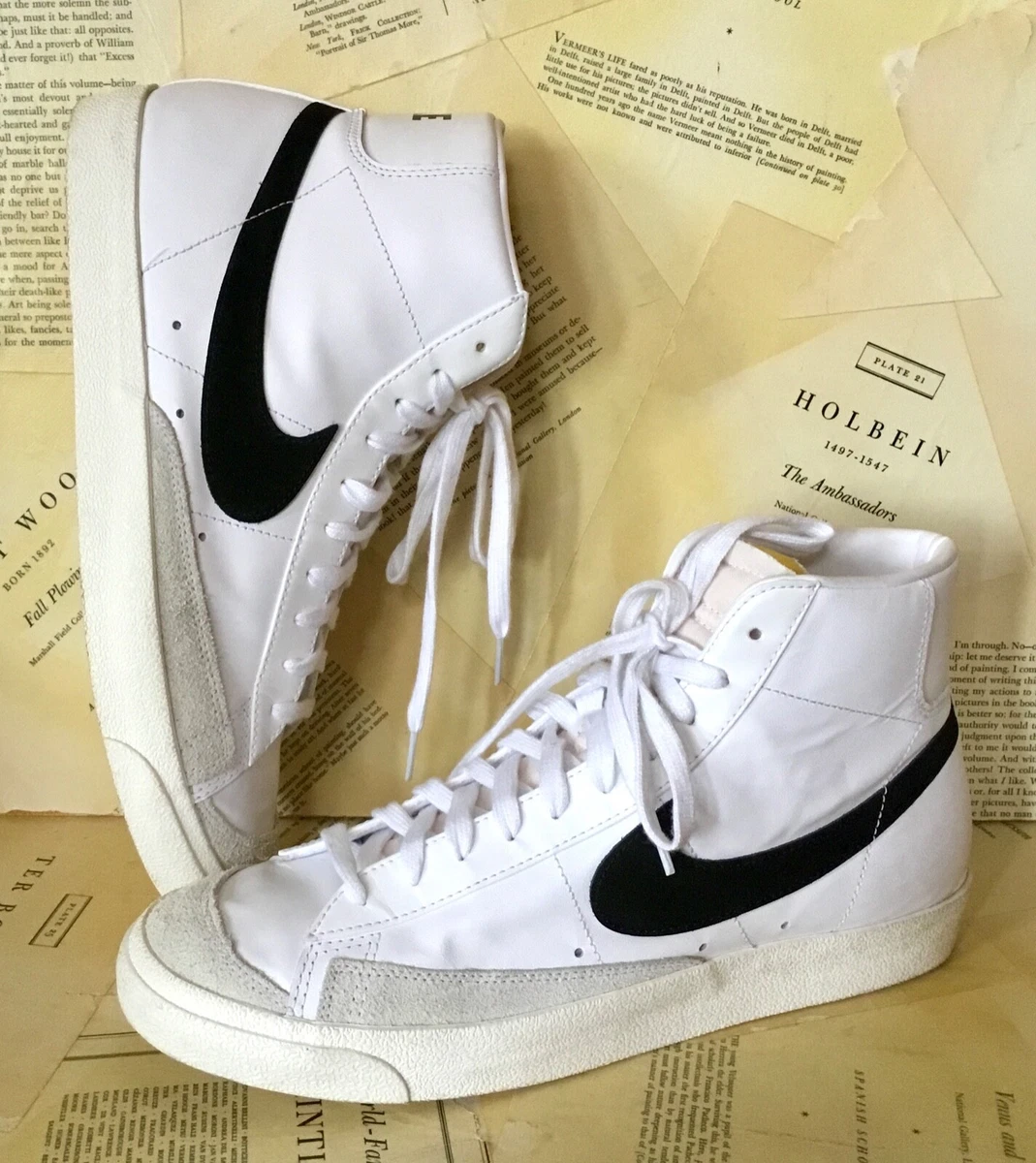 Nike Blazers Hi Top 77 Vintage White Black BQ6806 100 M12 EUR 46