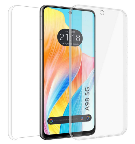 Coque Silicone Gel 360° Intégrale Pour Oppo Find N2 Flip 5G - Transparente - Neuf