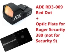ADE RD3-009 Shake Awake Red Dot + RUGER Security 380 pistol Optic Mount Plate