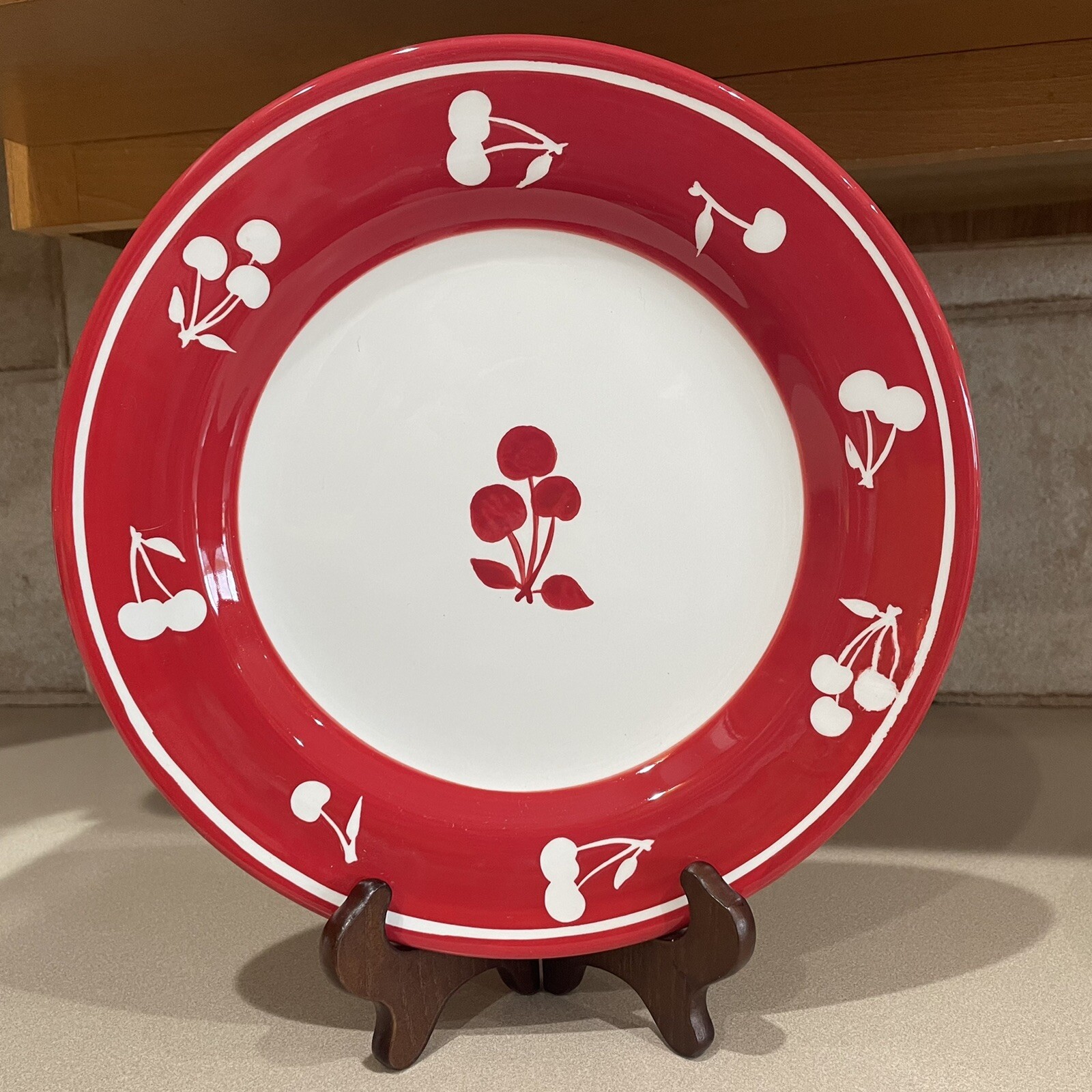 TWO Sonoma Cherries Jubilee Dinner Plates Red & White 10.75” NEW eBay