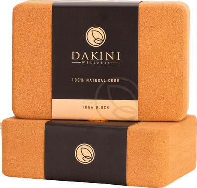 Cork Yoga Blocks Yoga Blocks 2 Pack 9X6X3'' Cork Brick 2 Set- Pilates Props And