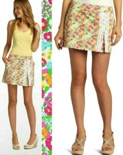 Lilly Pulitzer Jarvey Mini Garden By The Sea Lace Trim Short Skirt Skort
