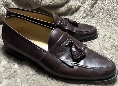 Johnston & Murphy Hayes Mens Tassel Slip On Dress Shoes Size 8 M Brown Loafers Men main image 4
