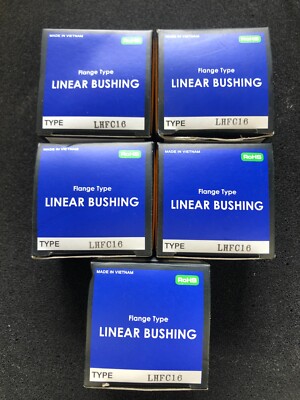 X5 MISUMI LHFC16 FLANGE TYPE LINEAR BUSHING MOTION BALL BEARING BUSHING