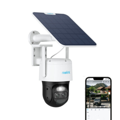 Reolink Solar Security Camera Outdoor 2K 360° PTZ w/ Solar Panel 2.4/5GHz WiFi