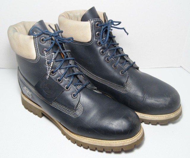 Timberland Boots Mens Size 10 5 M Navy Blue White Leather Classic Work 27026 For - Navy Blue Leather Boots Mens Timberland Boots Mens Size 10 5 M Navy Blue White Leather Classic Work 27026 For - Navy Blue Leather Boots Mens