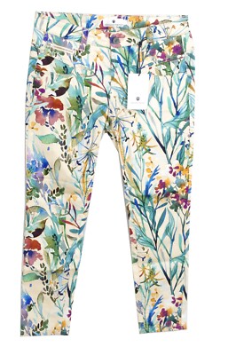 Freeman T Porter Damen Jeans Alexa Slim Print 7/8 Cropped Muster Ribella