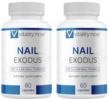 (2 Pack) Nail Exodus Capsules for Healthier Feet - Vitality Clear Nail Formula