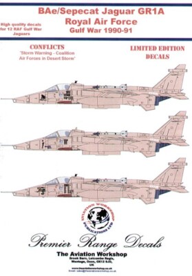 Model Alliance MA-72117 Jaguar GR1A Desert Storm Decals 1/48, für neuen Airfix Bausatz