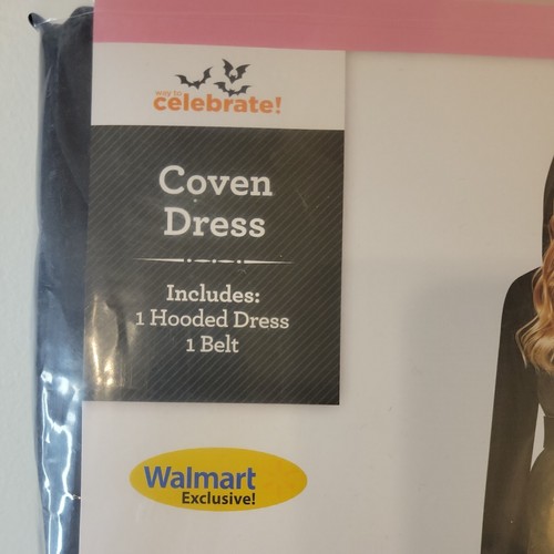 Coven Dress Halloween Costume Outfit Hooded Girls Sz M 7/8 NEW - Picture 3 of 6