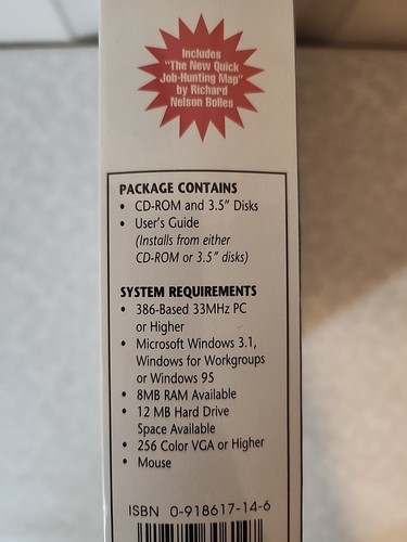 Resume Maker With Career Planning-CD-ROM or 3 1/2 Discs Windows 95 Windows 3.1 - Picture 8 of 8