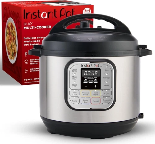 Instant Pot Duo 7-in-1 Mini Electric Pressure Cooker, 3 Quart - NO SHIP PO BOX