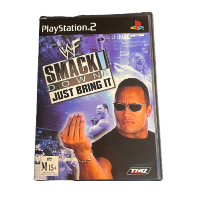 Jeu PS2 WWE Smackdown Just Bring It - Version PAL - Bon état Avec Instructions